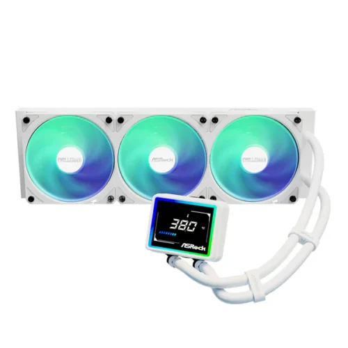 ASRock Challenger White 360 Digital 白色 3 Digital ARGB 360mm Liquid CPU Cooler (ASR-CHALLENGER-WHITE-360-DIGITAL)