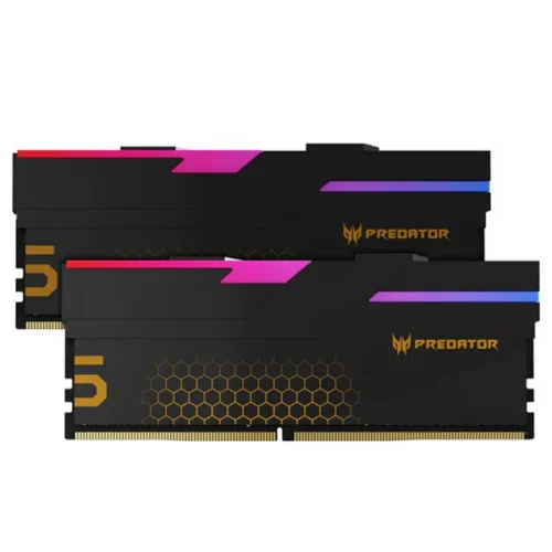 Acer Predator 32GB Kit (2x16GB) HERMES RGB Black 黑色 BL.9BWWR.635 DDR5 6000MHz CL28 Memory AMD EXPO & Intel XMP 3.0 (RM-AH5D32C)
