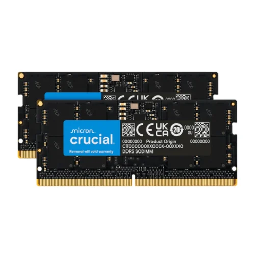 Crucial DDR5 SODIMM 16GB Kit (2x8GB) DDR5 5600MHz CT2K8G56C46S5 Memory (RM-NCD5U16)
