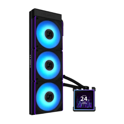 LIAN LI HydroShift II LCD-S 360CL Black 黑色 360mm Liquid CPU Cooler (GHS2LCDS36CB)