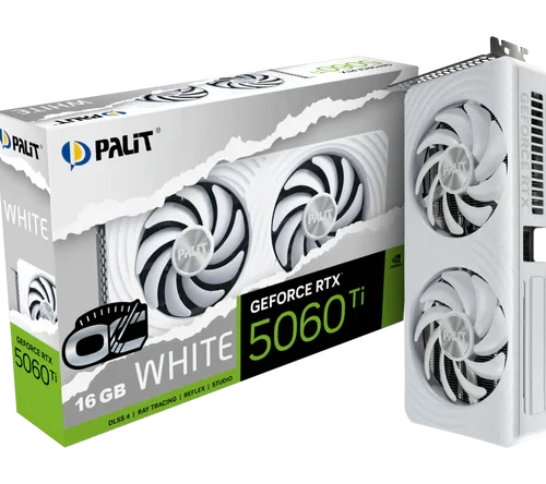 PALIT GeForce RTX 5060 Ti WHITE OC 16GB GDDR7 NE7506TU19P1-GB2061M