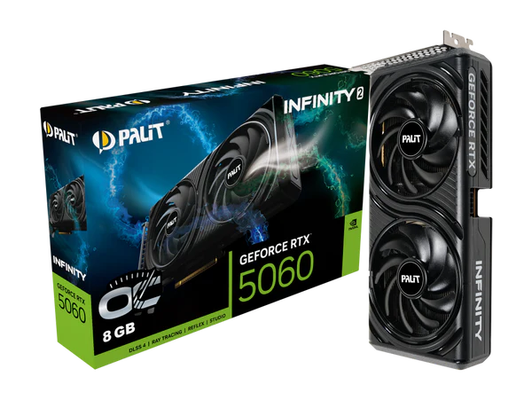 PALIT GeForce Series RTX 5060 INFINITY 2 OC 8GB GDDR7 NE75060V19P1-GB2063L
