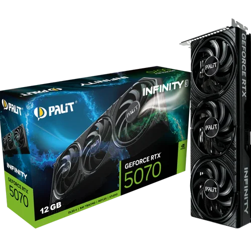 PALIT GeForce Series RTX 5070 Infinity 3 12GB GDDR7 NE75070019K9-GB2050S