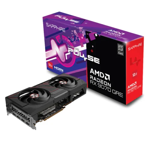 SAPPhIRE PULSE AMD Radeon Series RX 9070 GRE GAMING OC 12GB GDDR6 (SA-DCA-RX9070GRE-PULSE-12GOC)